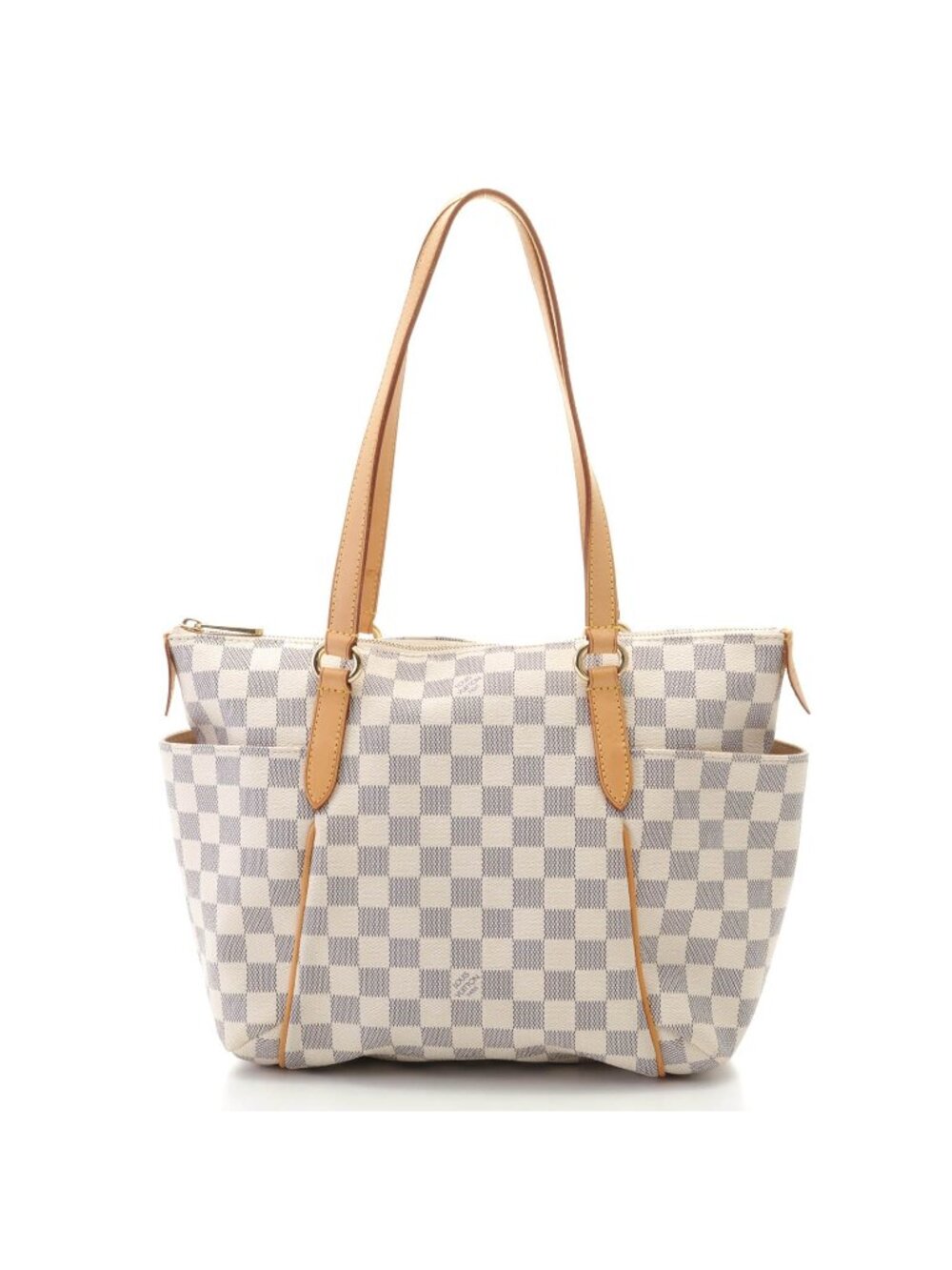 Louis Vuitton Totally PM Damier Azur Tote Bag Canvas White